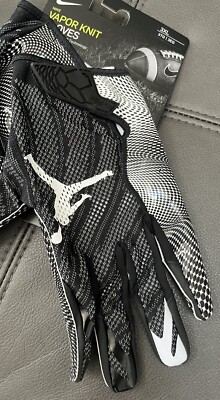 Nike Jordan Vapor Knit 3.0 Football Gloves Men Black/White 3XL for