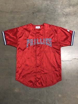 希少XL STARTER PHILLIES USA製 スターター Vintage Philadelphia Phillies Starter Jacket Large Satin