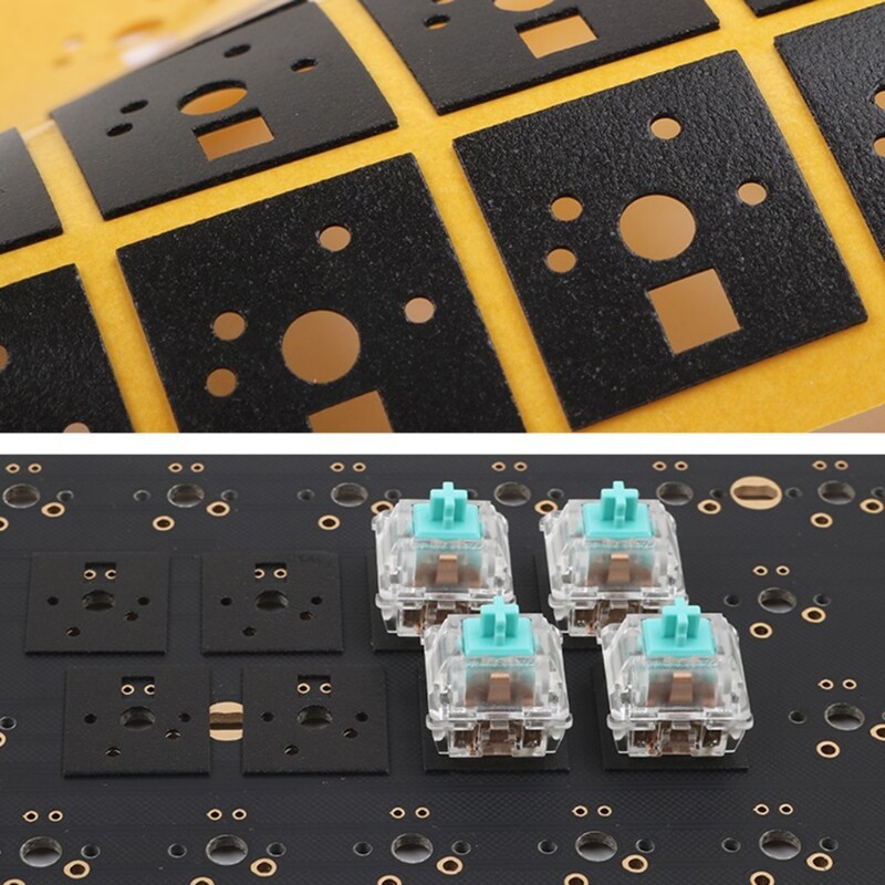 120pcs Mechanical Keyboard Gasket Insulation Film Stickers