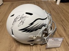 Miles Sanders Signed Eagles Full Size Riddell Lunar Eclipse Helmet Fanatics COA