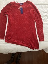 Apt 9 Women’s Red Asymmetrical Sweater - Size M NWT