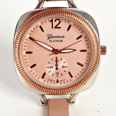 Geneva Platinum Quartz Movt Watch +Geneva Platinum Women's Quartz Movement  Wrist Watch Keeps Perfect Time