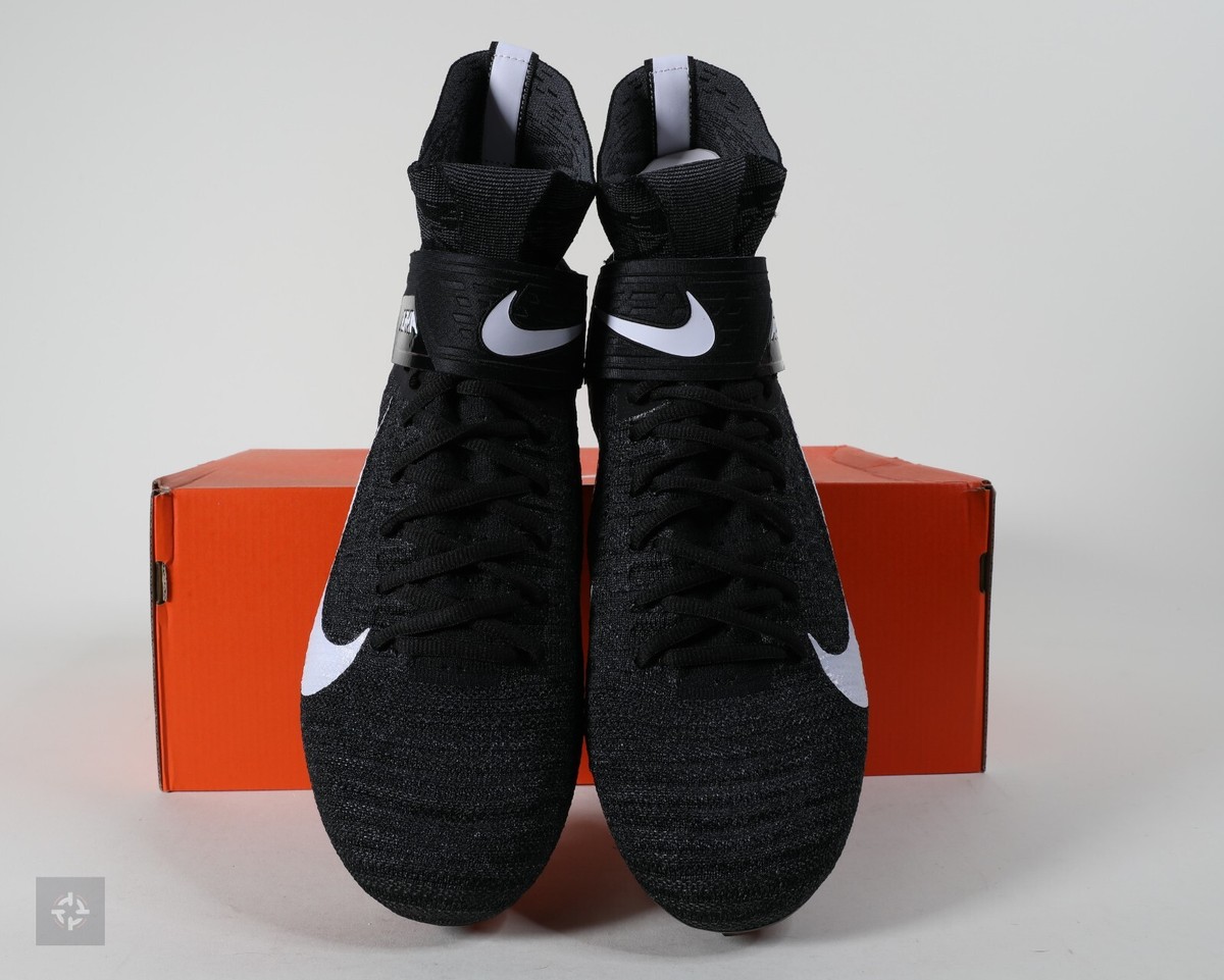 Nike Alpha Menace Elite 2 Black Football Cleats Size 11-12 Wide