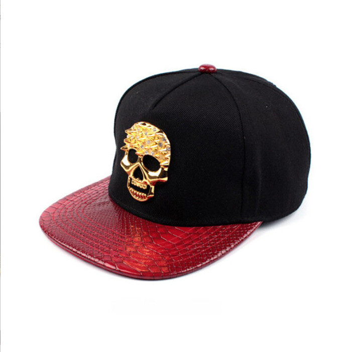 Fashion Metal Skull Baseball Cap Cool Casual Hat Hip Hop American