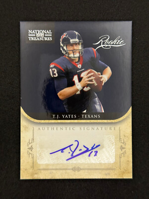2011 National Treasures Rookie Signature Auto #288 T.J. Yates RC /99 HOU Texans