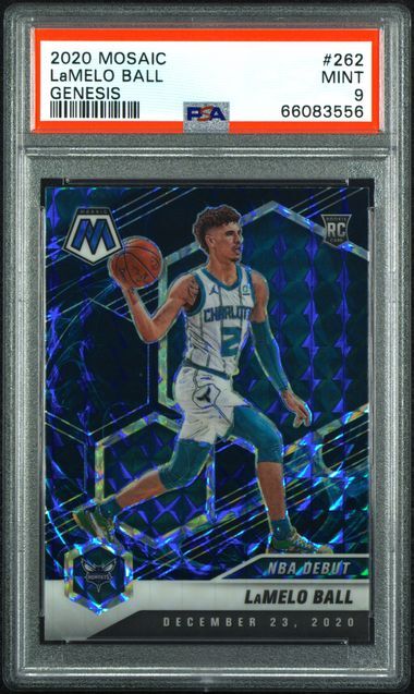 2020 Panini Mosaic 262 LaMelo Ball Genesis PSA 9