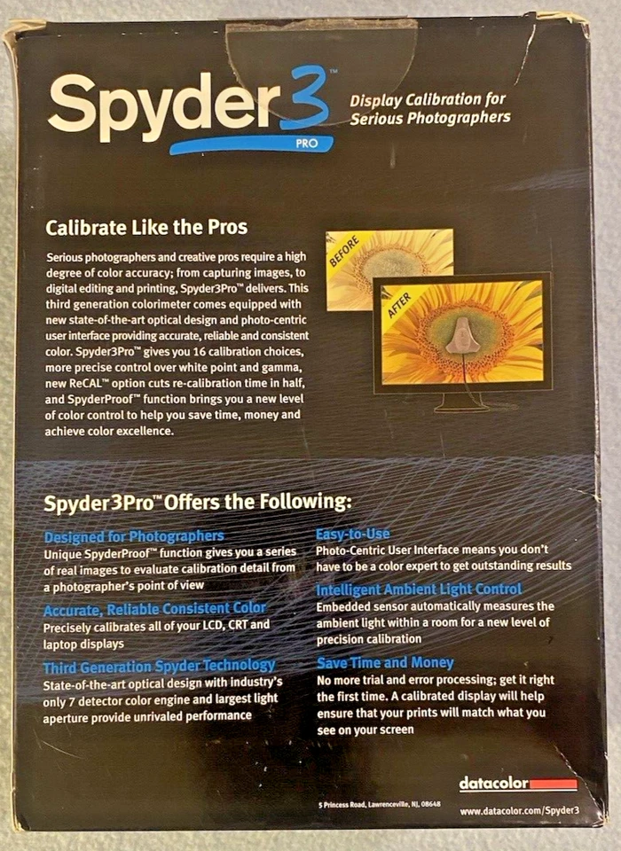 Spider 3 Pro Software by Datacolor 2009 used Display Calibration for Photographs - Image 3 of 4