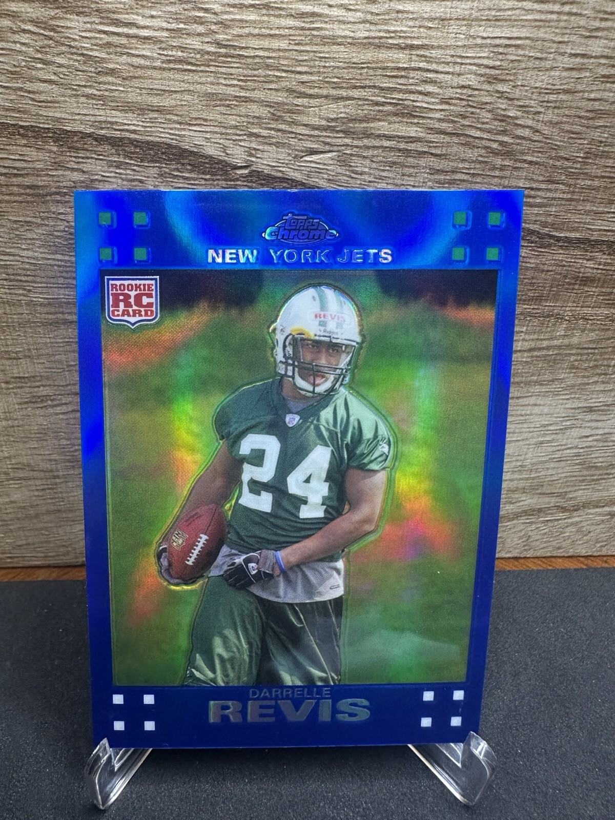 2007 Topps Chrome Blue Refractor Darrelle Revis #TC249  MINT Rookie RC