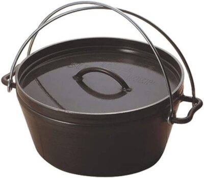 バーベキュー・調理用品 UNIFLAME  DUTCH OVEN Uniflame UF Dutch Oven 10inch Pot 26 ×11cm 5L Black Coated
