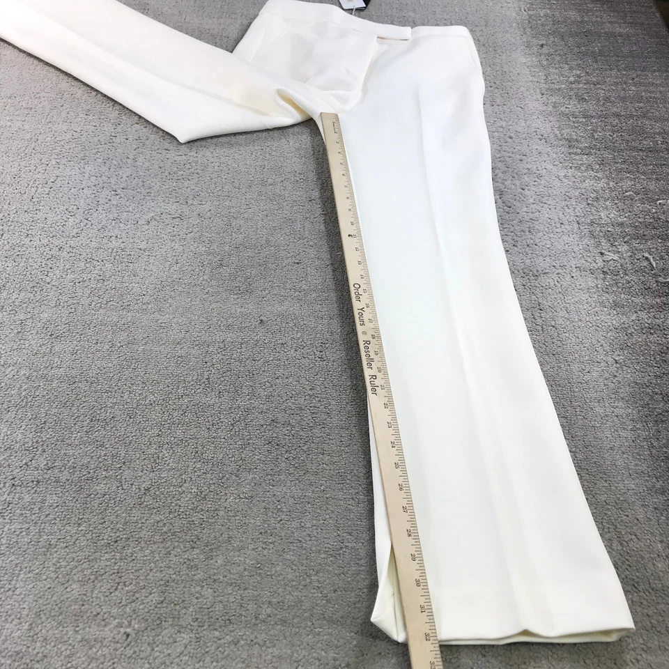 Pantalones 3.1 PHILLIP LIM para mujer 4 pantalones de sarga estructurada $450 pierna ancha acampanada 30X32 Foto 4 de 4