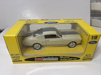 Jouef Evolution Ford Mustang GT 350 1:18 Diecast Car 3101 White Blue Stripe 1965