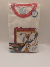 Vintage 1983 Sylvester Young Stars 2 pc. Thermal Underwear Set size 4 NOS
