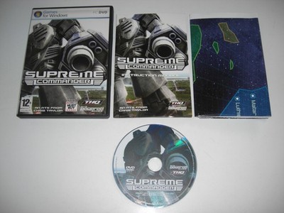Supreme Commander 1 Stück CD ROM Original Release & Tech Sheet - SCHNELLER VERSAND