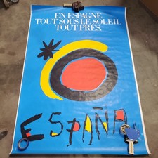 VTG 1982 Joan Miro Spain Tourism Bus Shelter Poster Turespana Abribus 48