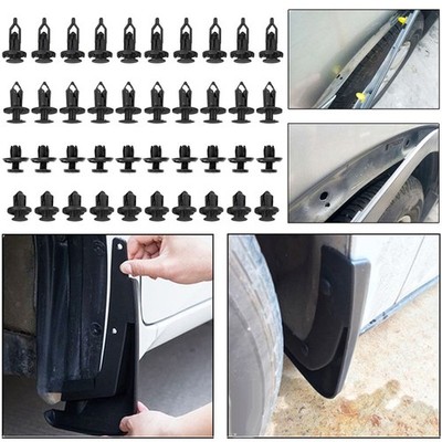 40x Auto Rivet Bumper Kotflügel Halter Verschluss Schmutzfänger Push Clips Pin