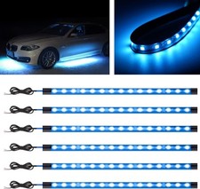 Car LED Strip Light,Auto Led Light 30CM 15 SMD IP67 Waterproof Ice Blue