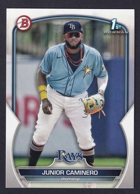 2023 Bowman JUNIOR CAMINERO 1st Prospect Paper #BP61 Rays