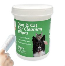 Dog And Cat Ear Cleaning Wipes 50pc Pet Ear Cleaner Wipes New