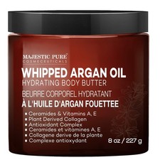 MAJESTIC PURE Whipped Argan Oil Body Butter for 1 Ounce Pack of 8 , white