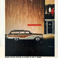 1959 Mercury Colony Park Advertisement Automobilia Classic Station Wagon Vintage 1959 Mercury Colony Park Advertisement Automobilia Classic Station Wagon Vintage