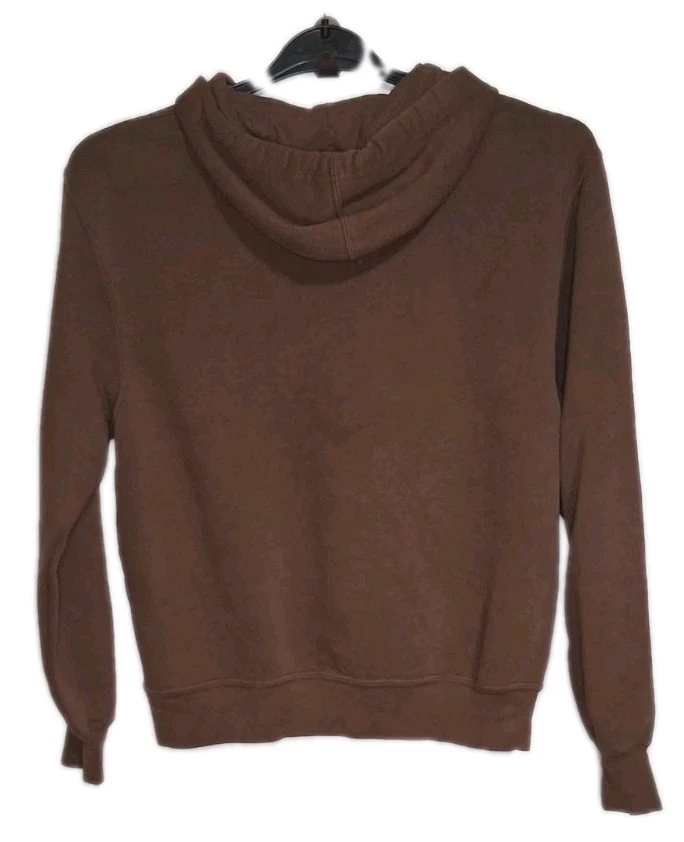 Женская толстовка с капюшоном Deer Valley коричневая и розовая с вышивкой размер XS - Изображение 2 из 4