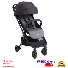 Mini Lightweight Compact Travel Stroller Black One-Hand Fold Foldable Seat New
