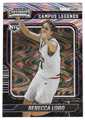 2024-25 Panini Contenders Campus Legends #3 Rebecca Lobo Swirl /199 UConn