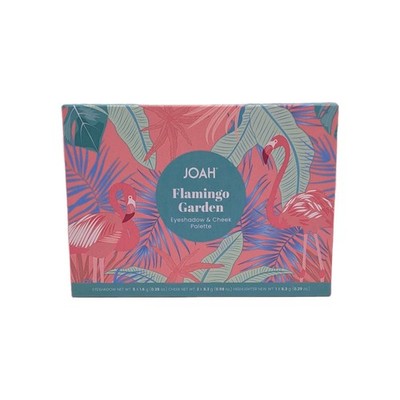 JOAH Beauty Eyeshadow And Cheek Makeup PaletteAll In OneFGEP01 Flamingo Garden 