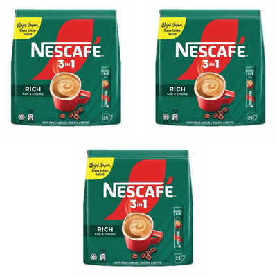 Bundle Nescafe 3 In 1 Rich Blend Brew Instant Coffee Sticks Pack Free Shipping