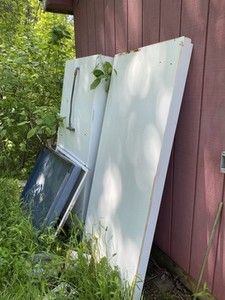 Single Shower Shell With Base And Doors. As Is! Decent Condition.