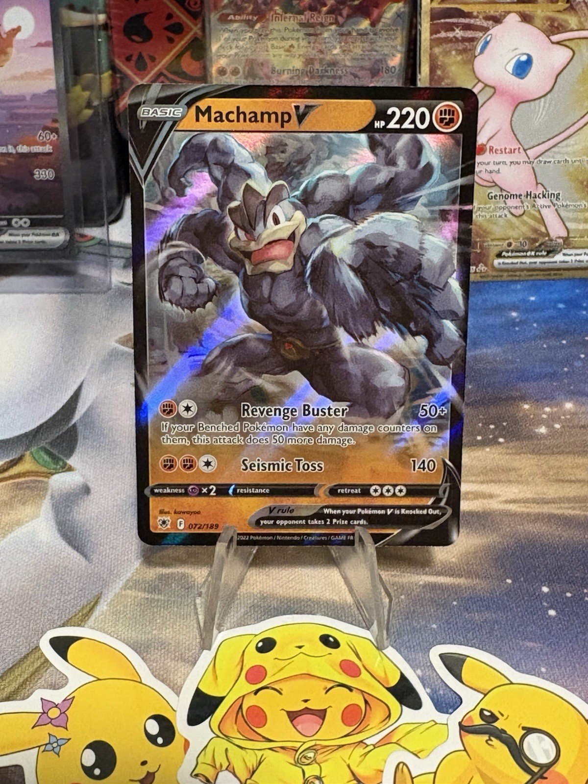 Machamp V 072/189 Holo V Rare Astral Radiance Pokemon Near Mint