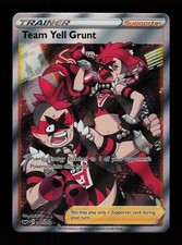 Team Yell Grunt 202/202 Holo Ultra Rare Sword & Shield Pokemon Cards