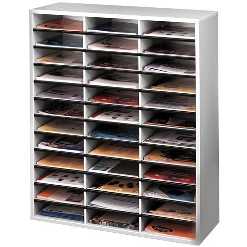 Fellowes Literature Organiser 36 Compartments Grey - Afbeelding 3 van 3
