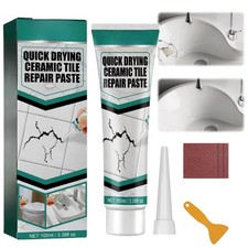 All-in-One Tile Repair Kit for Ceramic & Porcelain—Shower Tray Repair Kit,Bath