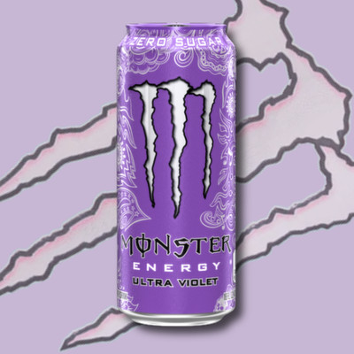 Monster Energy Ultra Violet Zero Sugar   Koffeinhaltiges Erfrischungsgetränk |