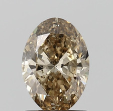 1 CT GIA Certified Fancy Brown - Orange Oval Cut Natural Loose Diamond For Gift 1498.20 per carat