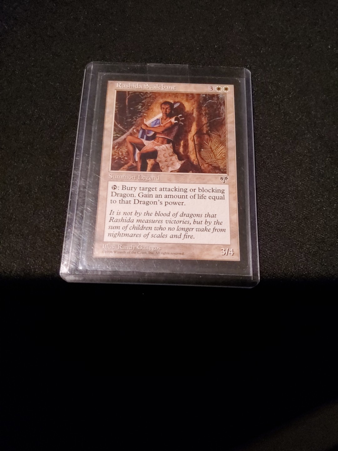 Rashida Scalebane Card 1996 Mirage MTG Set NM LP Vintage