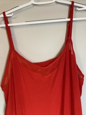 Lane Bryant Camisole Tank Top Red Mesh Trim Size 18/20 NWT