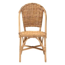 Baxton Studio Neola Modern Bohemian Natural Rattan Dining Chair
