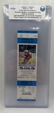 HOF Alexander Mogilny 1st Career Hat Trick, 3/31/1991 Full Ticket BUF vs WSH
