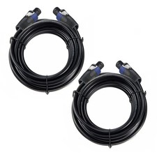 Professional 100 Feet 12 Gauge Speakon to Speakon Cables - 100ft 12AWG Speako...