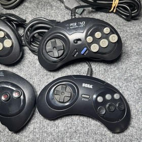 Lot of 3 3rd Party & 1OEM Sega Genesis Saturn Controllers Tested 4 Total