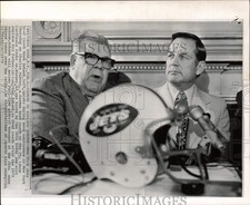 1973 Press Photo Weeb Ewbank and Charlie Winner at news conference in New York