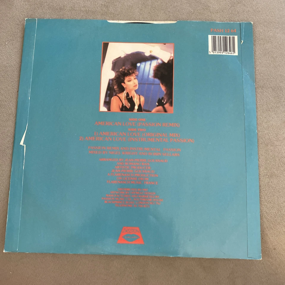 maxi single 12 vinyl, Rose Laurens, American Love, 12” 45, UK Foto 2 de 4