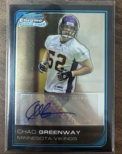 Chad Greenway 2006 Bowman Chrome Rookie Auto #243