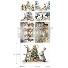 Bunny Wonderland  A3 Fiber Decoupage Pack  Redesign with Prima
