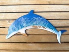 Ocean Resin Dolphin Wall Art Handmade Coastal Beach Decor Wood 13” x 5” — photo 6