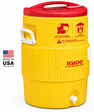 Igloo 10 Gal Beverage Sports Jobsite Cooler Red Heavy Duty Insulated Water Jug