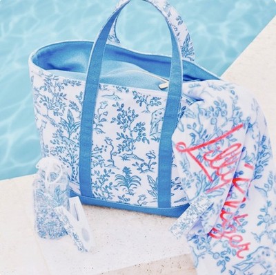 Lilly Pulitzer NWT Mercato Beach Tote Tall Tales | eBay display picture 2