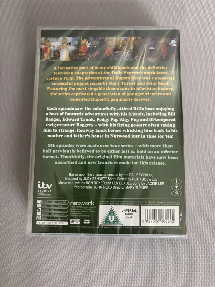 The Adventures Of Rupert Bear The Complete Series DVD New Factory Sealed UK - Image 2 of 2